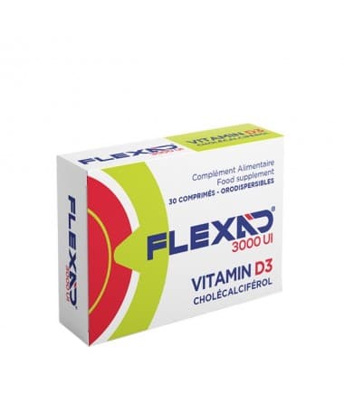 FLEXAD 3000 UI - VITAMINE D3 30 COMPRIMÉS