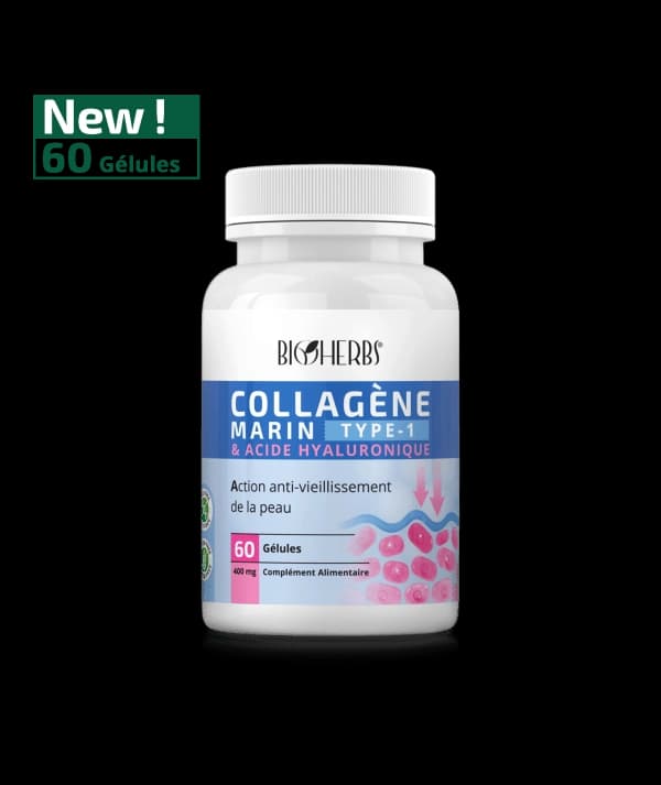Bioherbs Collagène Marin & Acide Hyaluronique 120 gélules