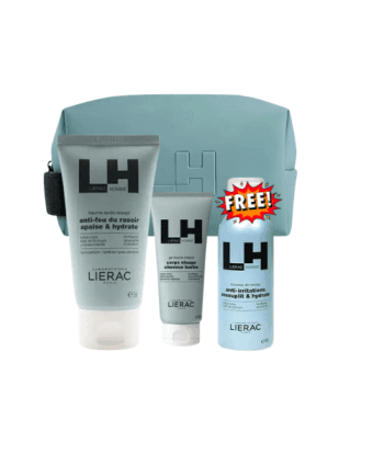 Lierac Homme Trousse Baume Après rasage 75 ml+ Gel Hydratant energiseant 50 ml+ Mousse de voyage format 50ml Offerte