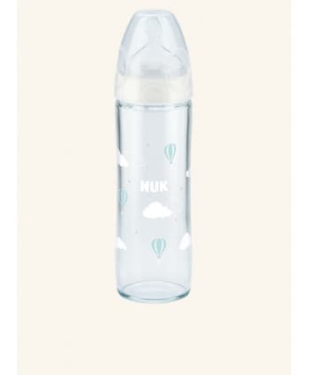 Nuk Biberon en verre Classique 240 ml Nuage Blanc