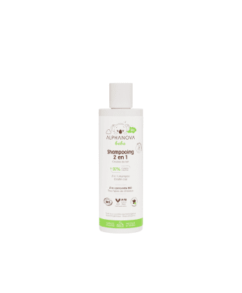 Alphanova Shampooing 2 en 1 Bio croutes de lait 200 ml