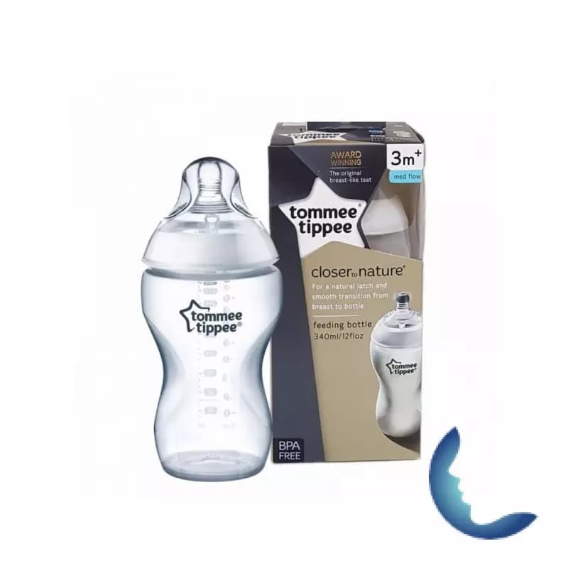 Tommee Tippee Close To Nature Biberon Blanc 3m+ 340ml