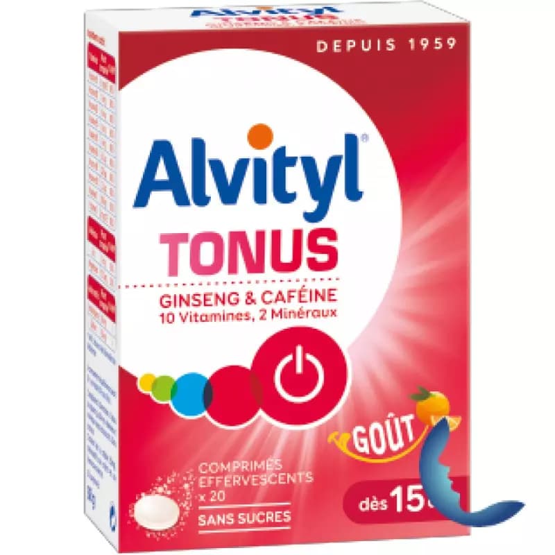 Alvityl Tonus, 20 Comprimés Effervescents