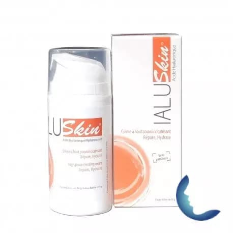 Ialuskin Acide Hyaluronique Crème Hydratante Cicatrisante,