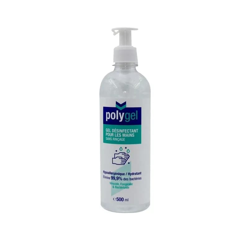 Polygel- Gél Désinfectant Pour Les Mains 500 Ml