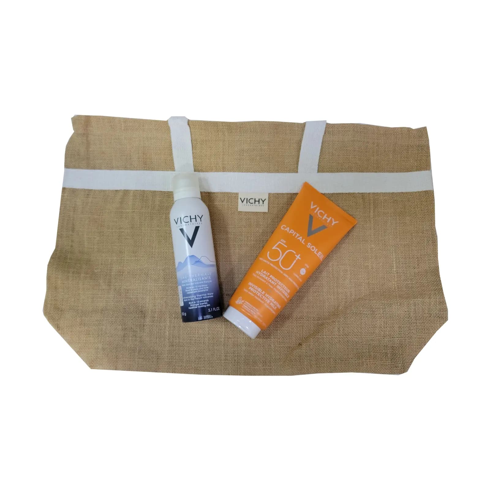 Vichy Sac De Plage Capital Soleil Lait 300ml + Eau Thermale Spray 150ml
