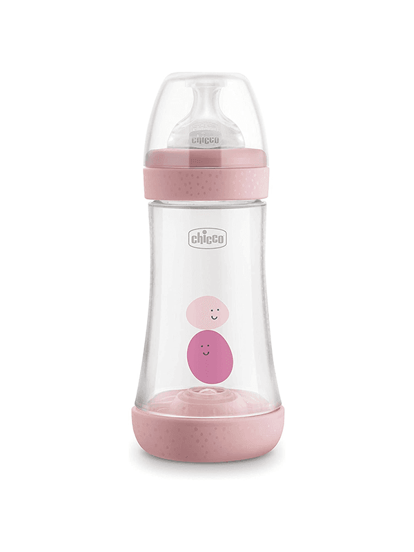 chicco biberon plastique perfect5 240 ml girl