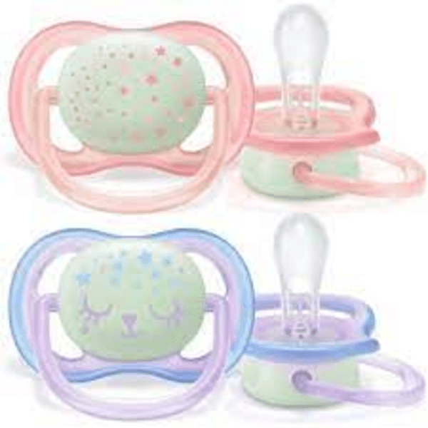 avent sucette nuit ultra air 0-6m b/2