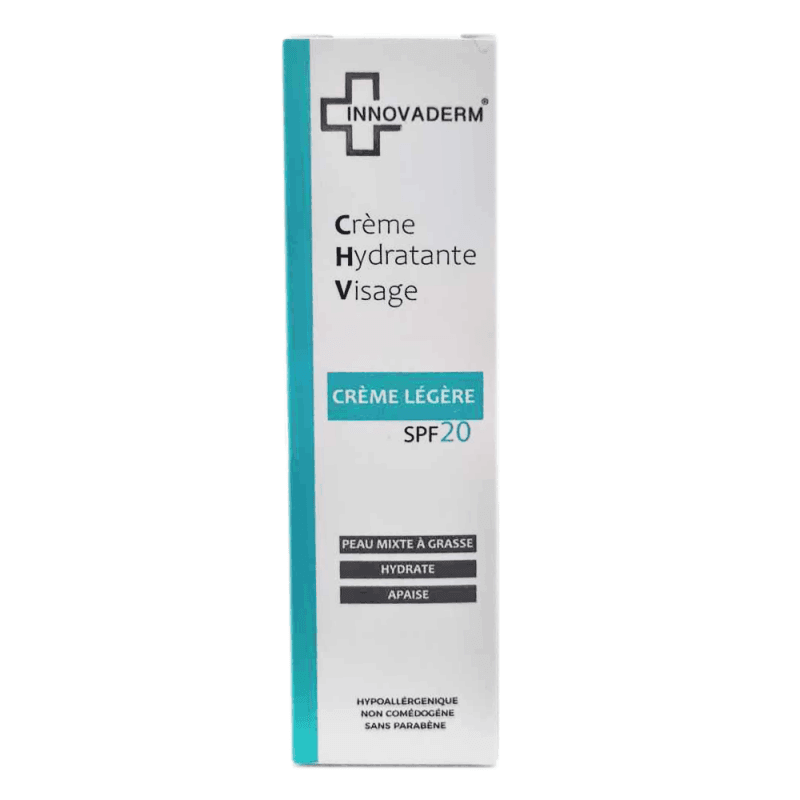Innovaderm creme légère hydratante visage spf 20 50ml