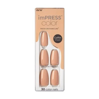 FAUX ONGLES IMPRESS COLOR LATTE OVAL (IMC506)