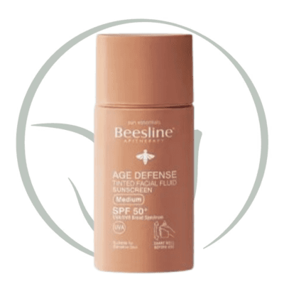 BEESLINE AGE DEFENCE FLUID TINTED LIGHT ANTI AGE SPF50+ 40ML
