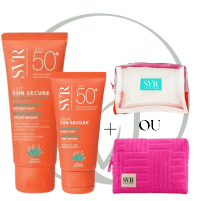 SVR TROUSSE SOLAIRE SUN SECURE CREME SPF50+ 50ML+ LAIT FAMILIALE SPF50+ 250 ML + CADEAU SELON VOTRE CHOIX