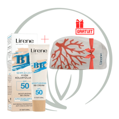 LIRENE BB CREAM SPF 50 (01) NATURAL 30ML+ TROUSSE (OFFERT)