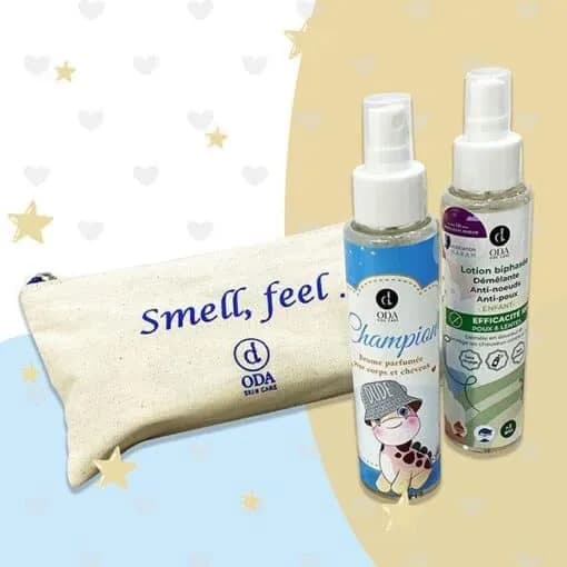 ODA TROUSSE CHAMPION LOTION ANTI POUX+ BRUME CORPS