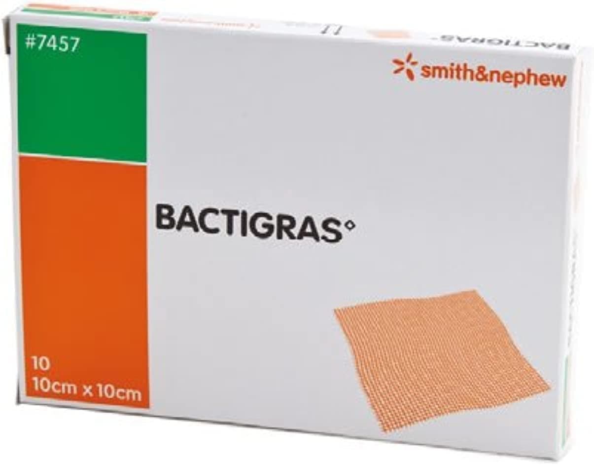 BACTIGRAS – PANSEMENT DE TULLE GRAS 10 x 10 CM