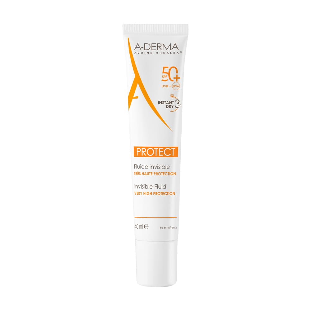 ADERMA PROTET FLUIDE INVISIBLE TRES HEUTE PROTECTION SPF50+ 40ML