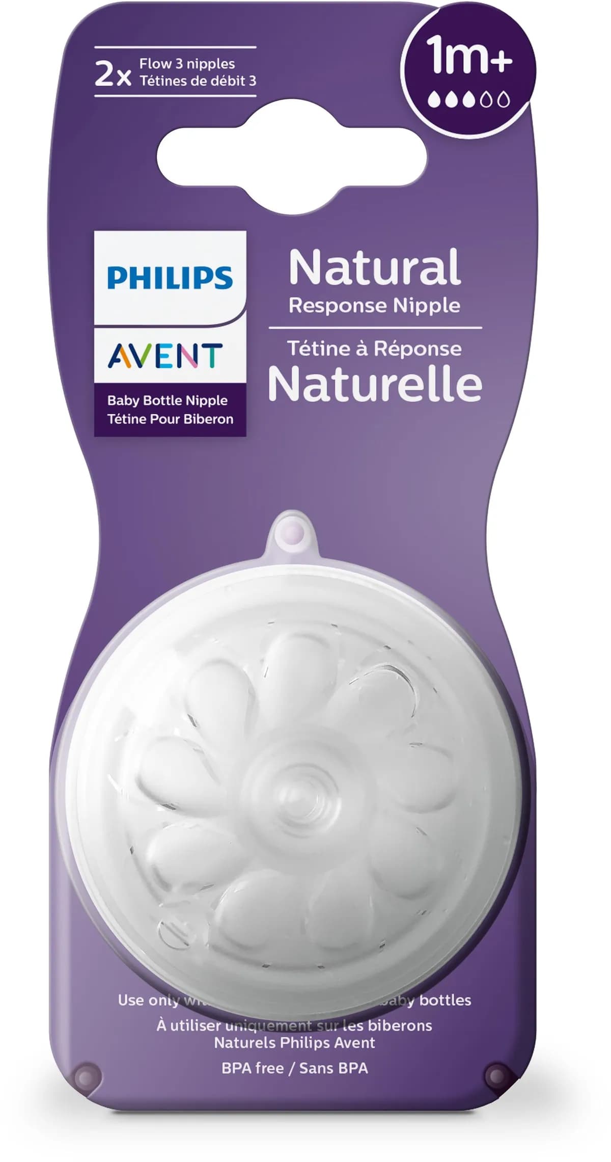 AVENT TETINES 1M+/2T*2 NATURAL