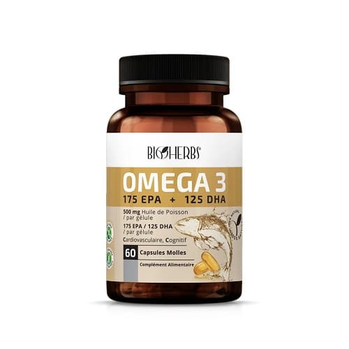 BIOHERBS Oméga 3 (175 EPA + 125 DHA) BT 60