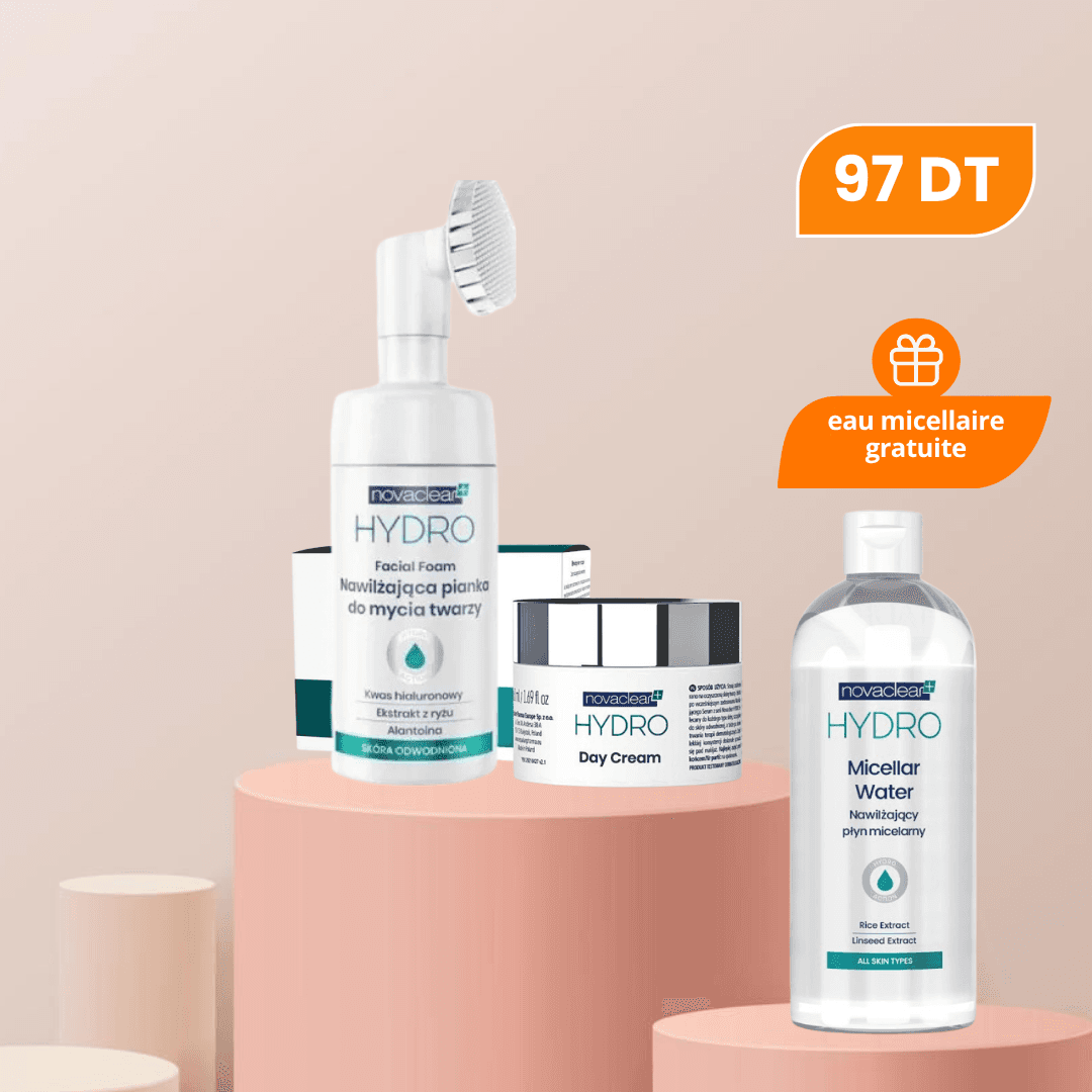 PACK NOVACLEAR HYDRO MOUSSE + CRÈME JOUR + EAU MICELLAIRE OFFERTE