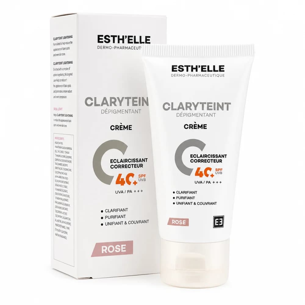 ESTHELLE CLARYTEINT CREME TEINTEE ROSE ANTI TACHES SPF40+ 50g