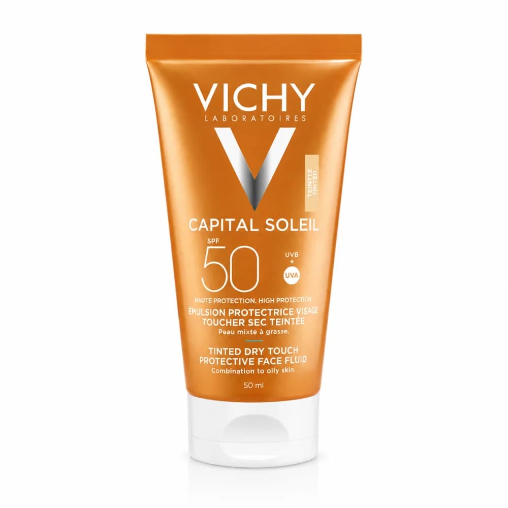 VICHY CAPITAL SOLEIL BB EMULSION TOUCHER SEC TEINTE SPF50 50ML