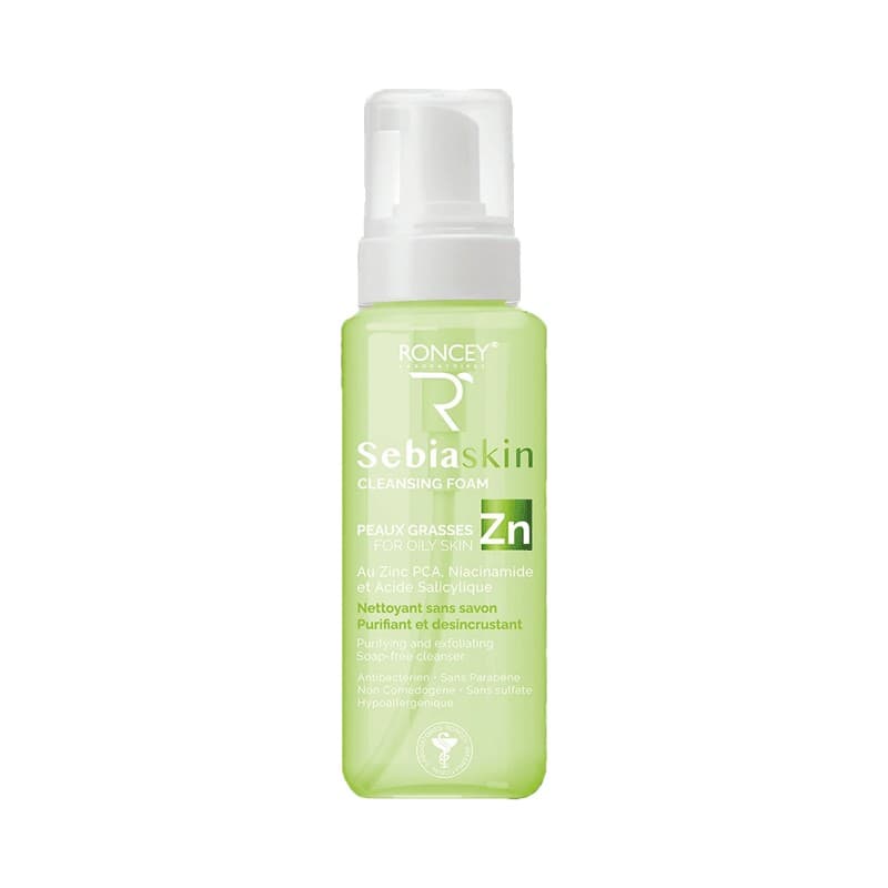 RONCEY SEBIASKIN MOUSSE NETTOYANTE ECLAIRCISSANTE POUR PEAU GRASSE 150ml