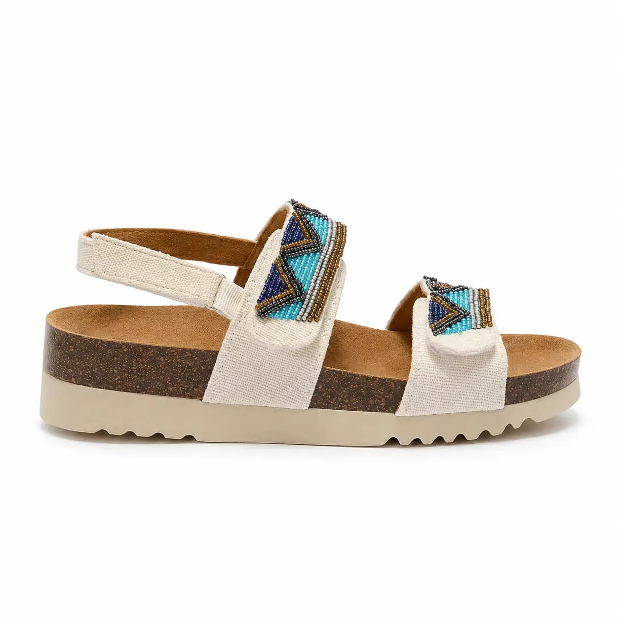 SCHOLL ZAFIRAH 2.0 B/S BLANC CASSÉ/MULTI