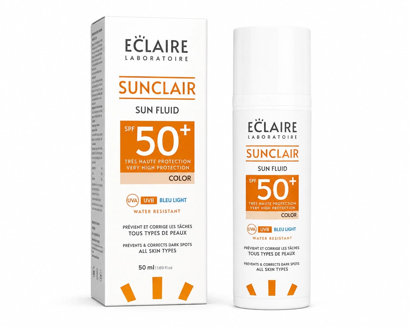 ECLAIRE SUNCLAIR ÉCRAN SOLAIRE COLOR SPF 50+, 50ML