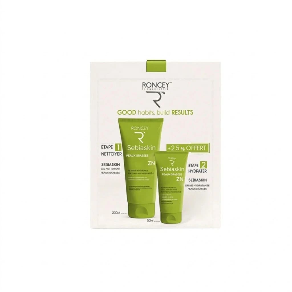 RONCEY COFFRET OCTOBRE ROSE SEBIASKIN – GEL 200 ML + CRÈME HYDRATANTE 50 ML
