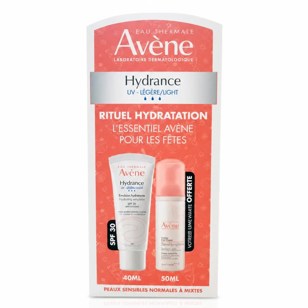 AVÈNE PACK HYDRANCE UV LÉGER + MOUSSE NETTOYANTE 50ML OFFERT
