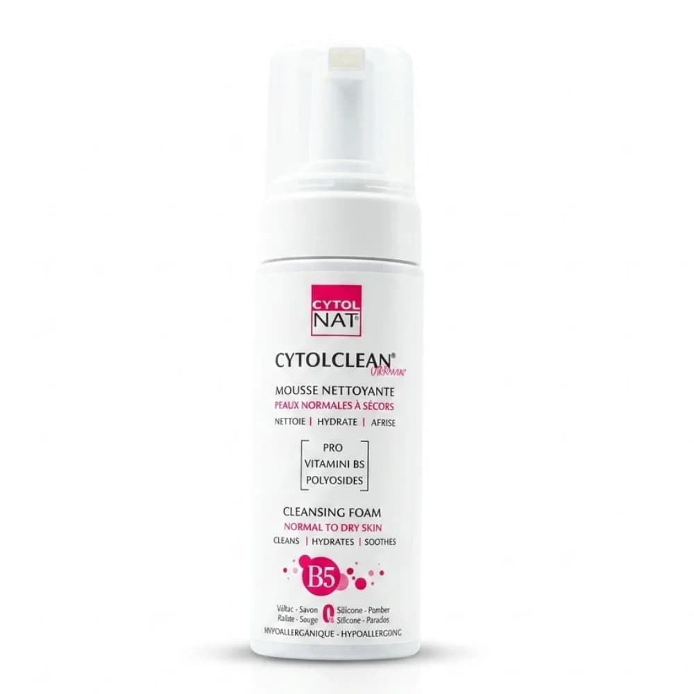 CYTOLNAT CYTOLCLEAN MOUSSE NETTOYANTE PEAUX NORMALES A SECHES 150ML