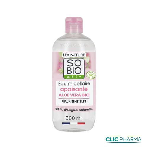 SO BIO EAU MICELLAIRE APAISANTE PEAUX SENSIBLES 500ML