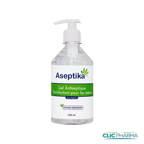 ASEPTIKA GEL HYDROALCOOLIQUE POUR LES MAINS 500ML