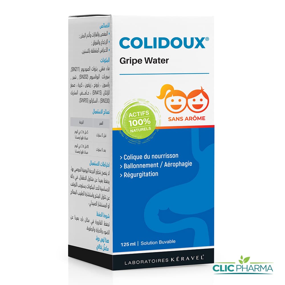 COLIDOUX SIROP BEBE GRIPE WATER 125ML