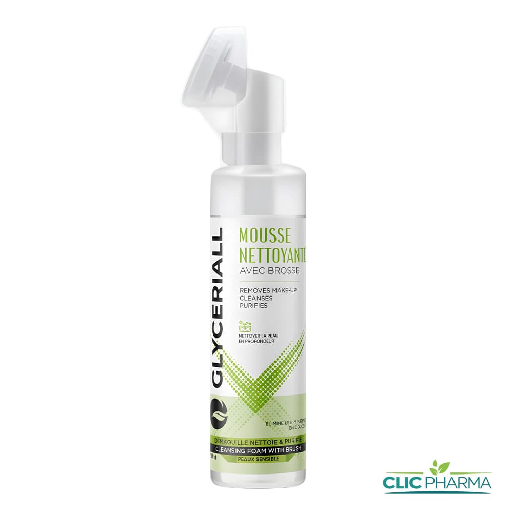 GLYCERIALL MOUSSE NETOYANTE 200ML + BROSSE