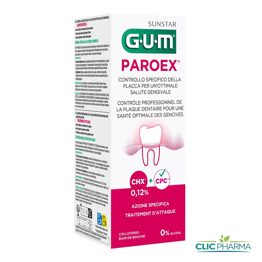 GUM BAIN DE BOUCHE PAROEX 300 (0.12% CHX)