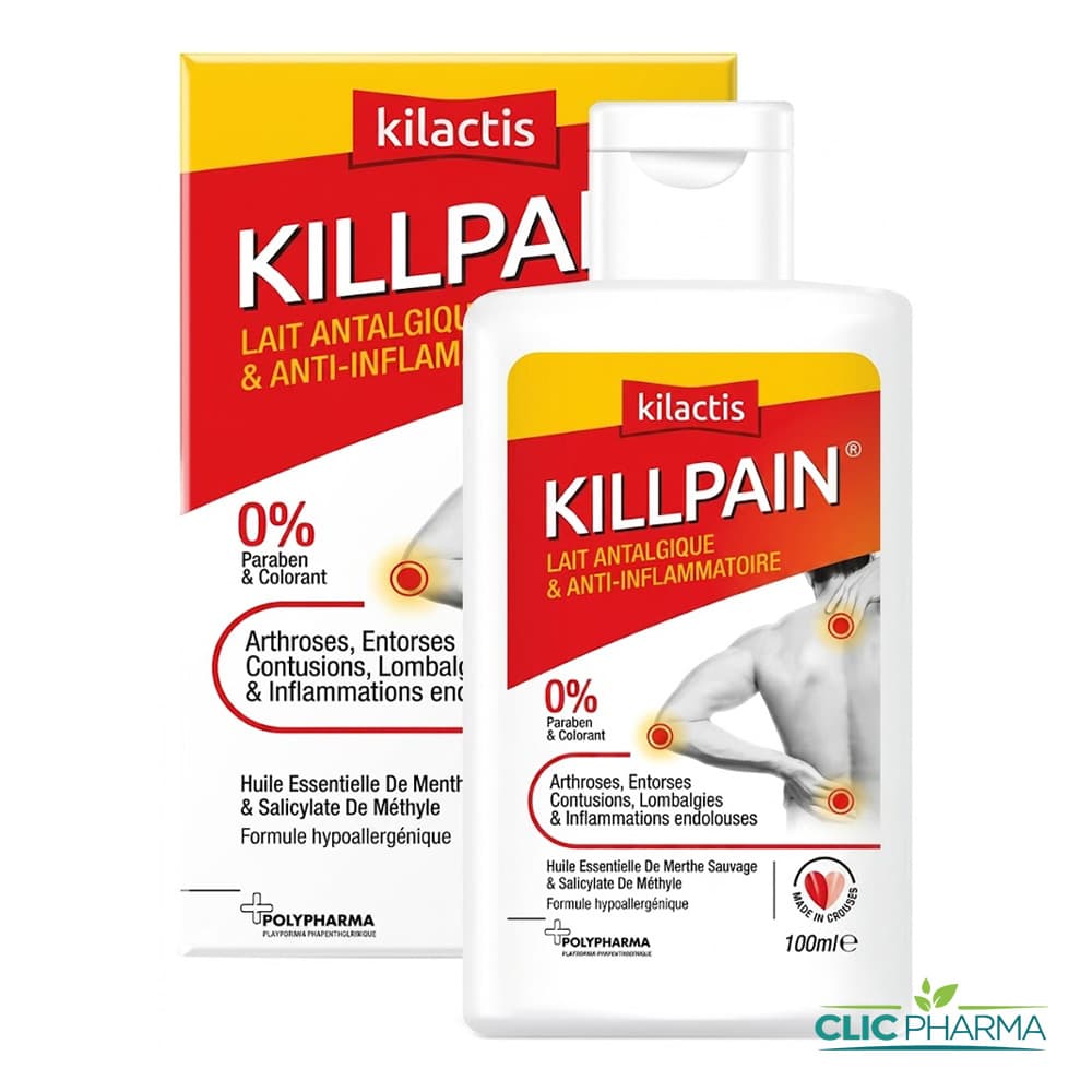 KILLPAIN LAIT ANTALGIQUE ET ANTI-INFLAMMATOIRE 100ML