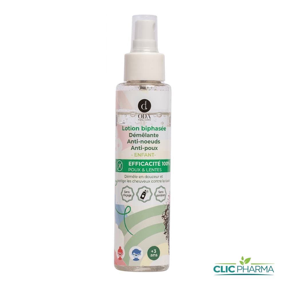 ODA LOTION BIPHASEE ANTI-POUX +3ANS 125ML