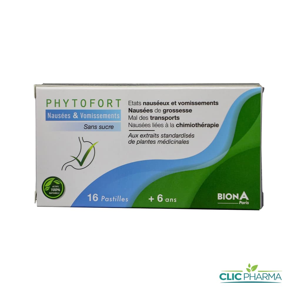 PHYTOFORT VOMIREG NAUSEES VOMISSEMENTS +6ANS (16 PASTILLES)