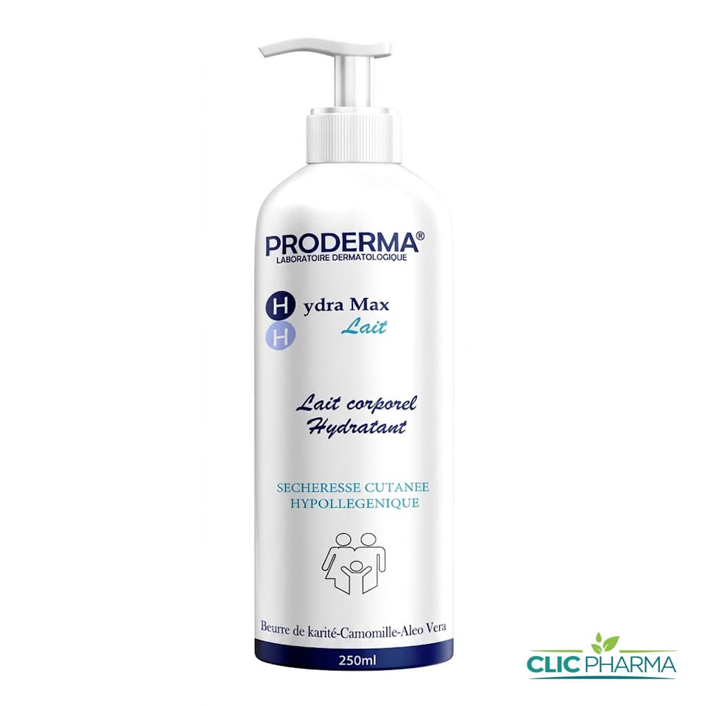 PRODERMA HYDRA MAX LAIT HYDRATANT CORPS 250ML
