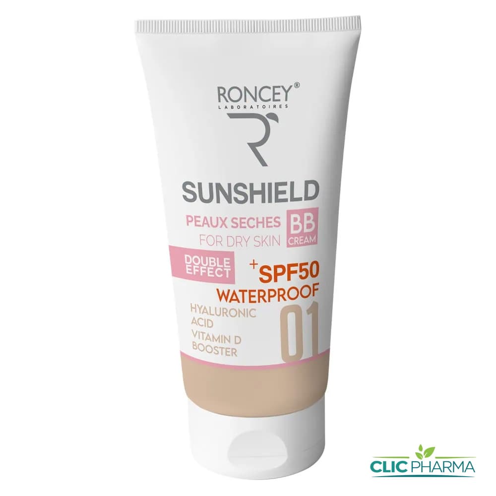RONCEY SUNSHIELD BB ECRAN PEAUX SECHES TEINTE 01 SPF50+ 50ML