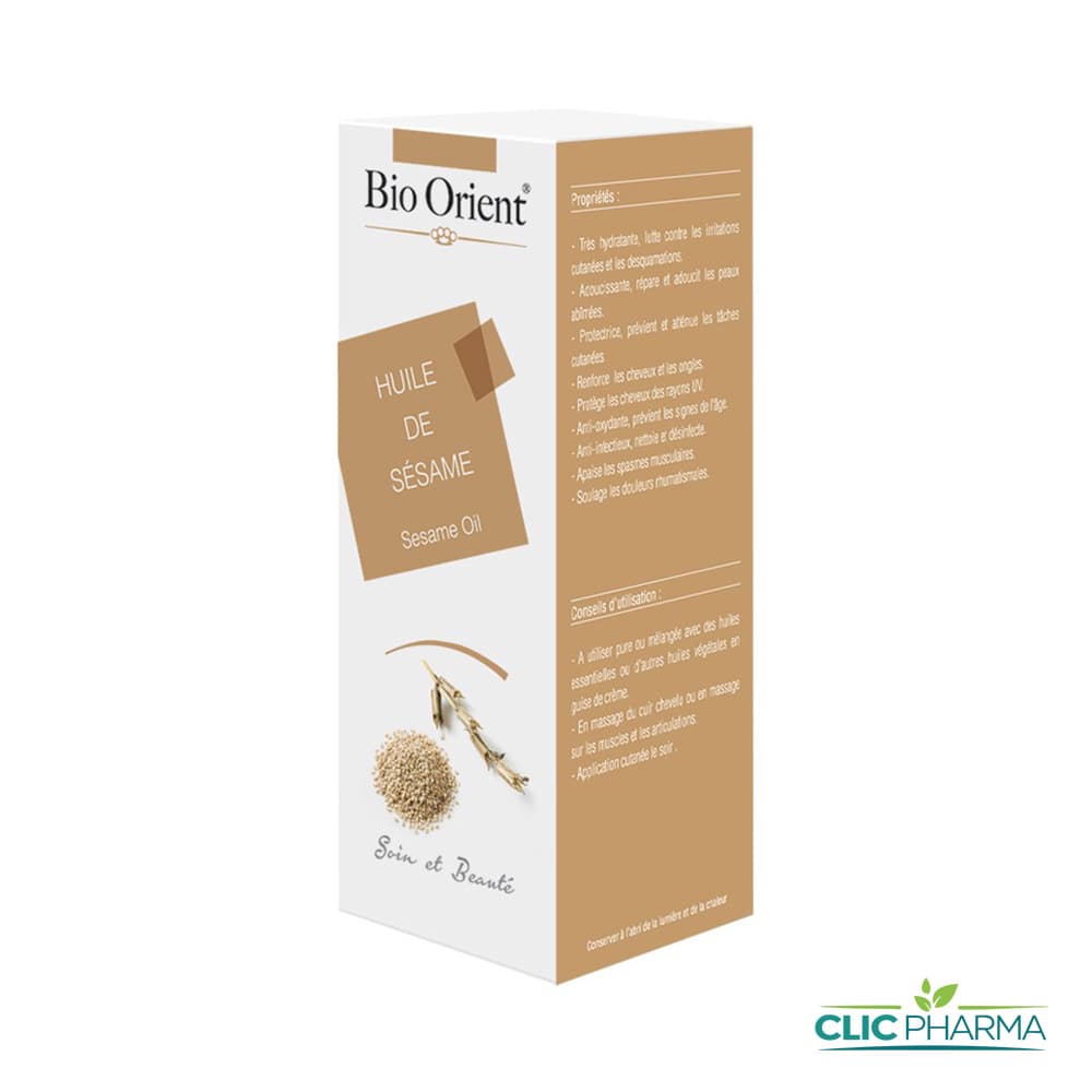 BIO ORIENT HUILE VEGETALE DE SESAME 90ML