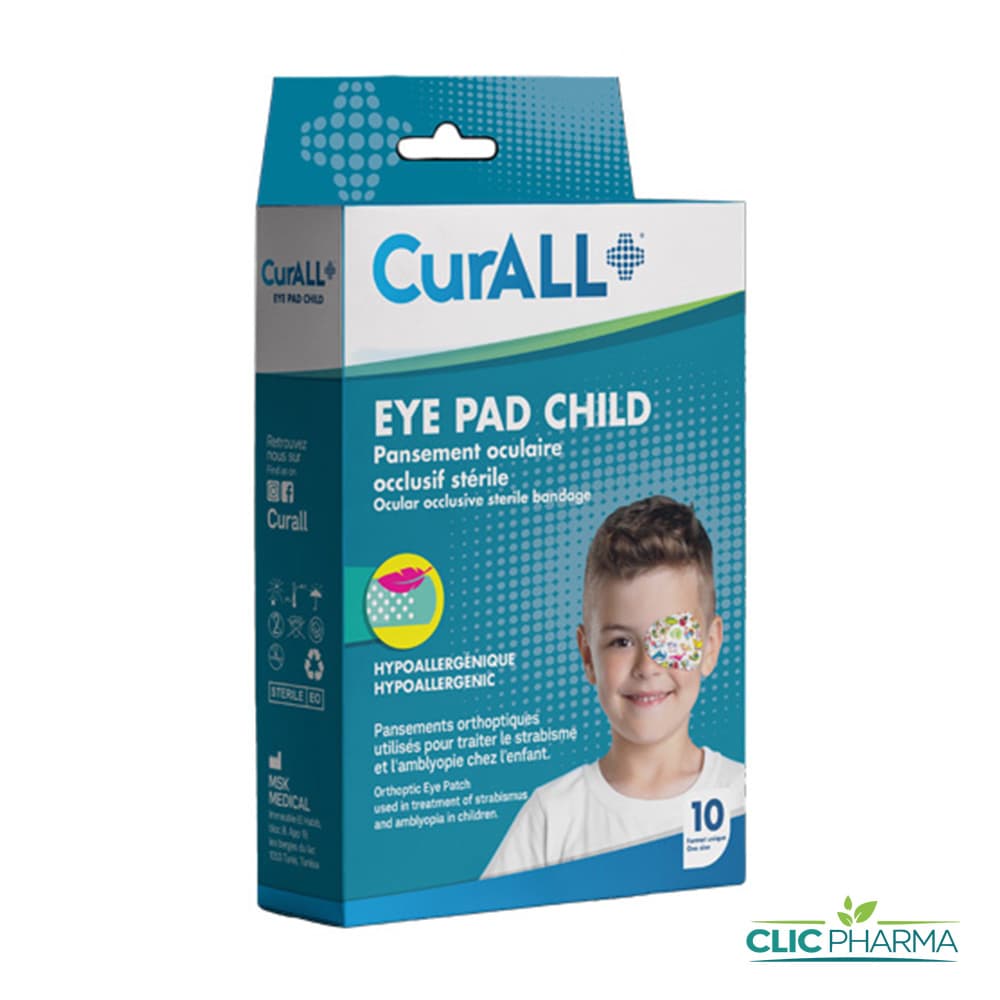 CURALL EYE PAD PANSEMENT OCULAIRE KIDS (BOITE DE 10)