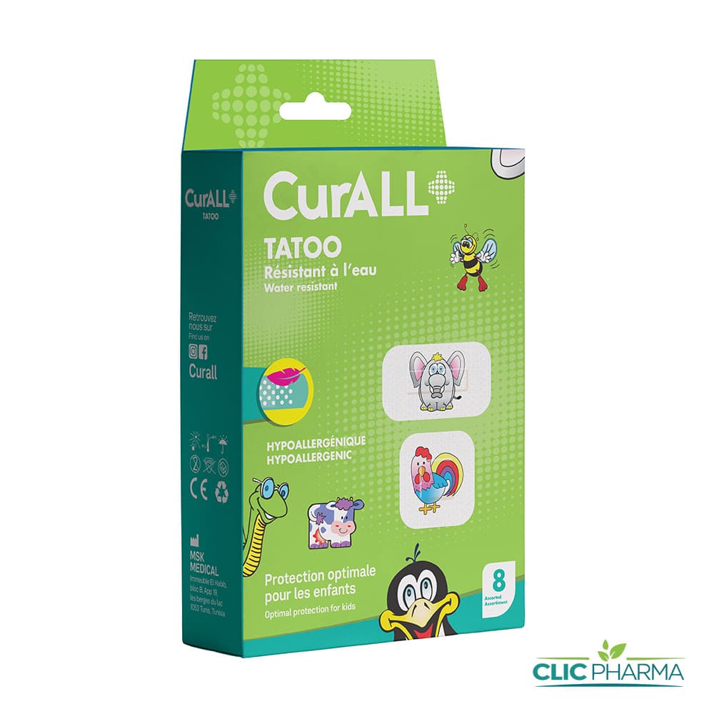 CURALL TATOO PANSEMENTS ENFANTS (BOITE DE 8)
