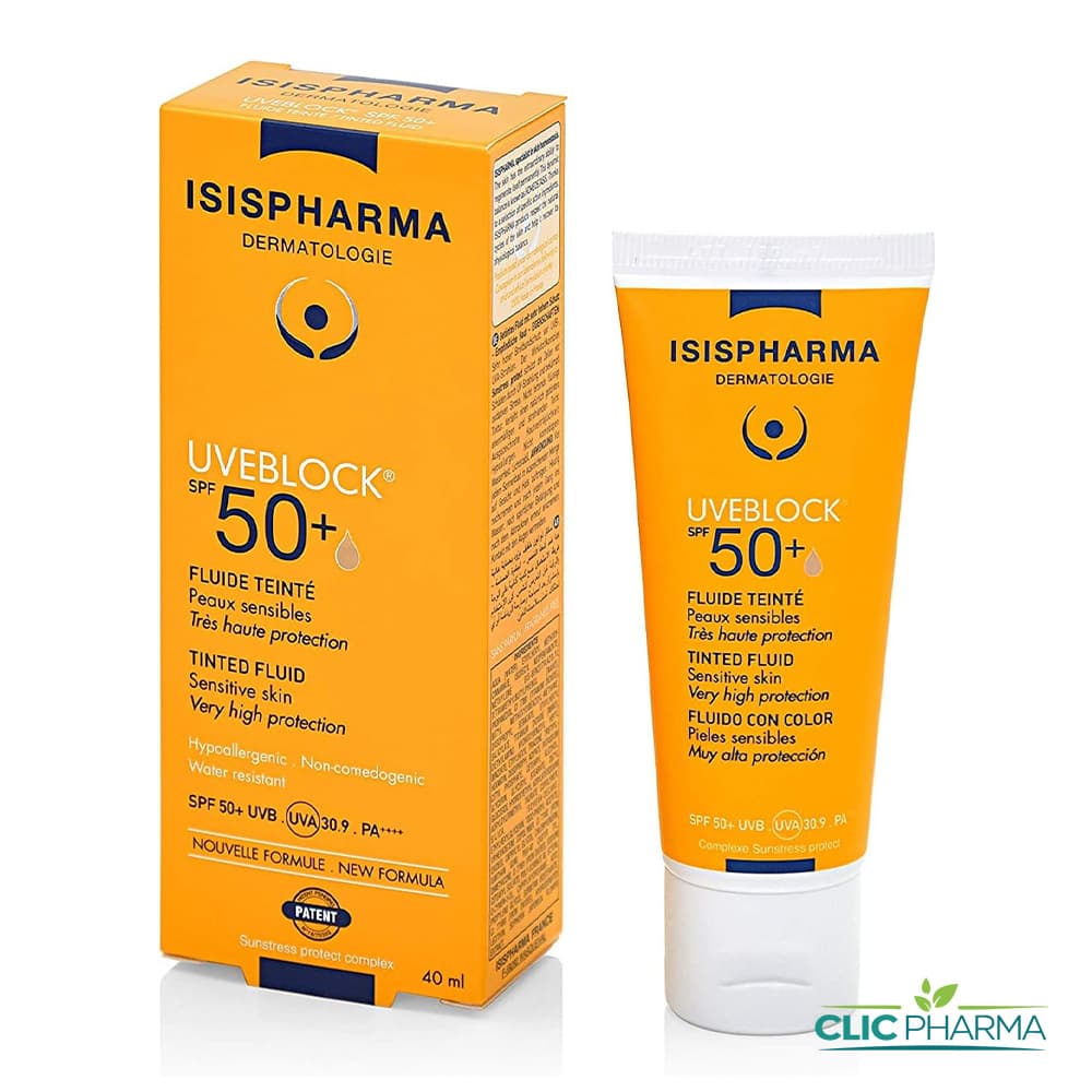 ISISPHARMA UVEBLOCK 50 FLUIDE TEINTE SPF50+ 40ML