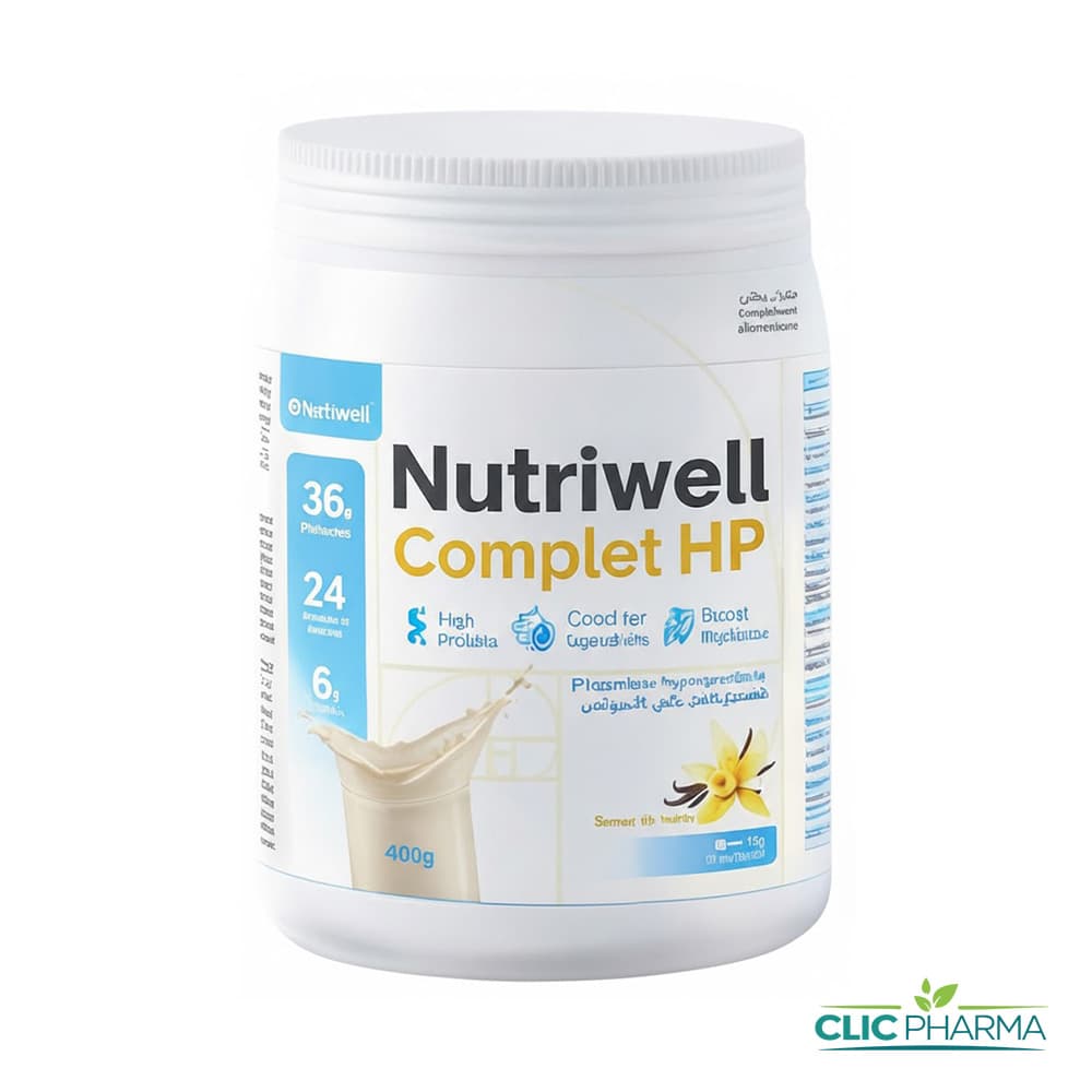 NUTRIWELL COMPLET HP POUDRE DE PROTEINES 400GR