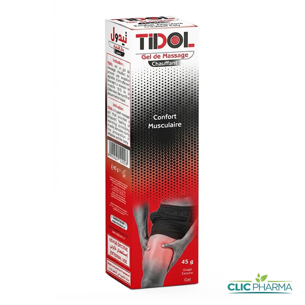 TIDOL GEL DE MASSAGE CHAUFFANT 45GR