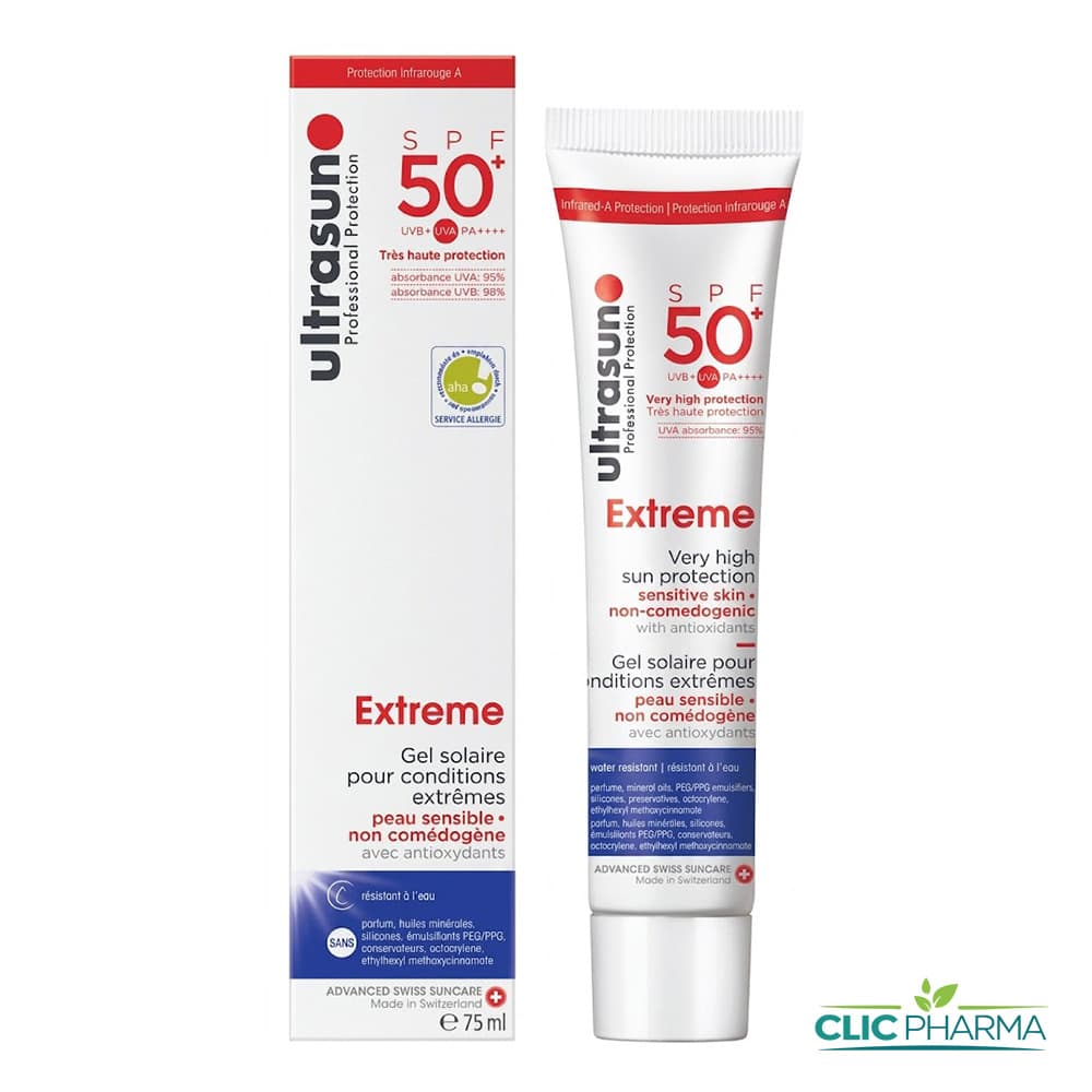 ULTRASUN EXTREME GEL SOLAIRE SPF50+ 75ML PEAUX SENSIBLES