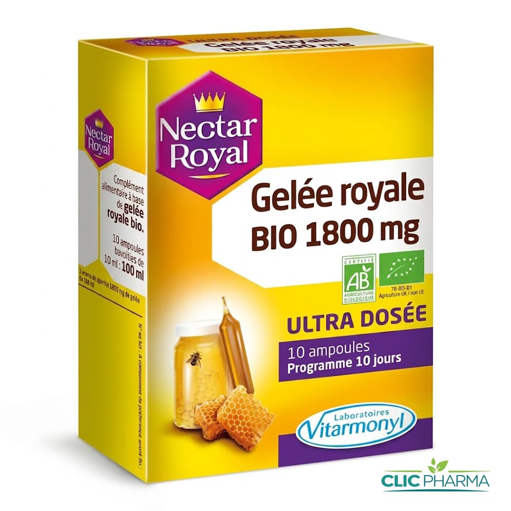 VITAVEA NECTAR ROYAL-GELEE ROYALE BIO 1800mg (10 AMPOULES)