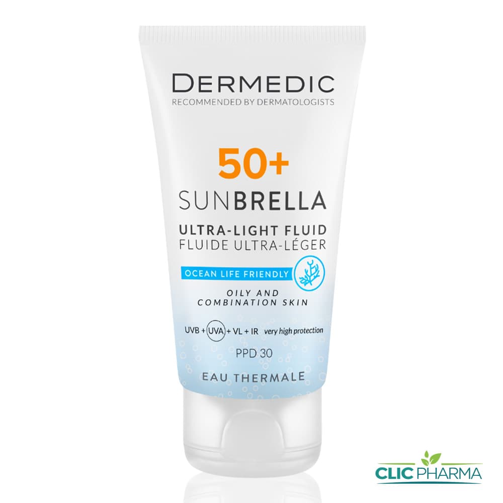 DERMEDIC ECRAN SUNBRELLA ULTRA LIGHT FLUID SPF50+ 40ML (PEAU MIXTE A GRASSE)